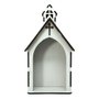 Capela MDF Branca com Imagem de Resina 11 x 21 cm