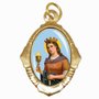 100 Unidades - Medalha Chapa Santa Bárbara