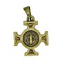 Medalha Cruz Bizantina Ouro Velho Mini