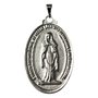 Medalha de Nossa Senhora das Lágrimas e Jesus Manietado Níquel G
