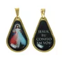 20 unid - Medalha Gota Jesus Misericordioso Frente e Verso