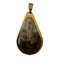 20 unid - Medalha Gota de Nossa Senhora de Fátima Frente e Verso