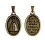 Medalha Nossa Senhora Aparecida Oval Ouro Velho