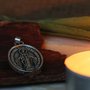 Medalha Nossa Senhora Das Graças Prata Envelhecida M