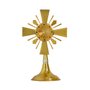 Mini Ostensório Dourado com Detalhe Fosco e Pedraria - 22 cm