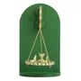 Natal Pendulo Verde Mesa Presépio de Metal