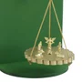 Natal Pendulo Verde Mesa Presépio de Metal