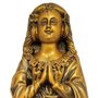 Imagem Nossa Senhora Aparecida Fac-Símile em Mármore Com Pintura em Bronze 28cm
