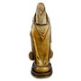 Imagem Nossa Senhora das Graças com Medalha Milagrosa em Mármore com Pintura Bronze - 21cm