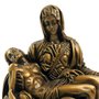 Imagem Nossa Senhora de Pietá em Mármore com Pintura em Bronze 18cm