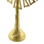Ostensório de Madeira com Pintura Dourado Pedras Vermelhas - 100 cm