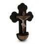 Crucifixo 3D Pia Água Benta em MDF - 20cm