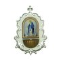 Pia Água Benta Nossa Senhora das Graças em MDF 6mm Branco - 19cm