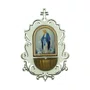 Pia Água Benta Nossa Senhora das Graças em MDF 6mm Branco - 19cm