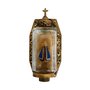 Pia Metal Nossa Senhora Aparecida Ouro Velho - 15 Cm