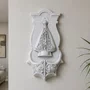 Porta Água Benta de Nossa Senhora Aparecida em Mármore - 39 cm x 20