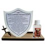 Porta Caneta Mesa Escudo de São Miguel Arcanjo - 17cm X 12cm