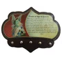 Porta Chaves Anjo da Guarda em MDF Resinado 16 cm
