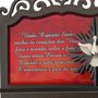 Porta Chaves Divino Espírito Santo 3D Madeira Resinada - 18cm