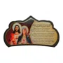 Porta Chaves do Sagrado Coração de Jesus e Imaculado Coração de Maria em MDF Resinado 16 cm