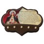 Porta Chaves Imaculado Coração de Maria em MDF Resinado 16 cm