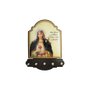 Porta Chaves Imaculado Coração de Maria Modelo Provençal em MDF Resinado 21 cm