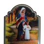 Porta Chaves Maria Passa na Frente Modelo Provençal em MDF Resinado 21 cm