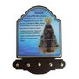 Porta Chaves Nossa Senhora Aparecida Modelo Provençal em MDF Resinado 21 cm