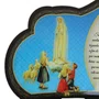 Porta Chaves Nossa Senhora de Fátima em MDF Resinado - 16 cm