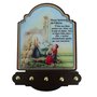 Porta Chaves Nossa Senhora de Fátima Modelo Provençal em MDF Resinado - 21cm