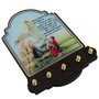 Porta Chaves Nossa Senhora de Fátima Modelo Provençal em MDF Resinado - 21cm