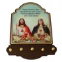 Porta Chaves Sagrado Coração de Jesus e Imaculado Coração de Maria Modelo Provençal em MDF Resinado 21cm