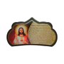 Porta Chaves Sagrado Coração de Jesus em MDF Resinado 16 cm