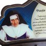 Porta Chaves Santa Dulce dos Pobres em MDF Resinado - 16cm