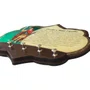 Porta Chaves Santo Expedito em MDF Resinado - 16 ,5 cm x 21 cm