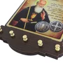 Porta Chaves São Bento Modelo Provençal em MDF Resinado 21 cm