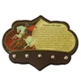 Porta Chaves São Jorge em MDF Resinado 16 cm