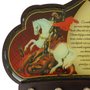 Porta Chaves São Jorge em MDF Resinado 16 cm