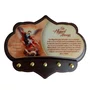 Porta Chaves São Miguel Arcanjo em MDF Resinado - 16 cm