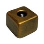 Porta Incenso de Mármore Quadrangular Pintura em Bronze - 3 cm x 2 cm
