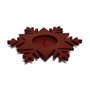 Porta Incenso Estrela MDF 2 cm x 12 cm Vermelho