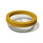 Porta Incenso Vidro Mármore 3 cm x 9 cm Amarelo
