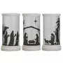 Porta Velas Cenário Nascimento Menino Jesus - 18 cm