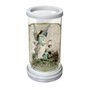 Porta Vela em Vidro e Mármore  Anjo da Guarda - 18 cm