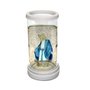 Porta Vela em Vidro e Mármore Nossa Senhora das Graças - 18cm
