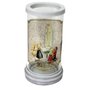 Porta Vela em Vidro e Mármore Nossa Senhora de Fátima - 18cm