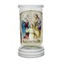 Porta Vela em Vidro e Mármore Sagrada Família 18cm