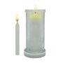 Porta Vela Vidro e Marmore Para Velas Palito e Vela Votiva F