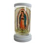 Porta Vela Vidro Mármore Nossa Senhora Guadalupe - 18 cm