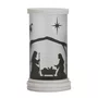 Porta Velas Cenário Nascimento Menino Jesus - 18 cm